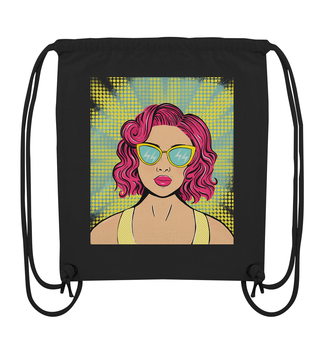 Gym-Bag Rücksack mit Pop Art
