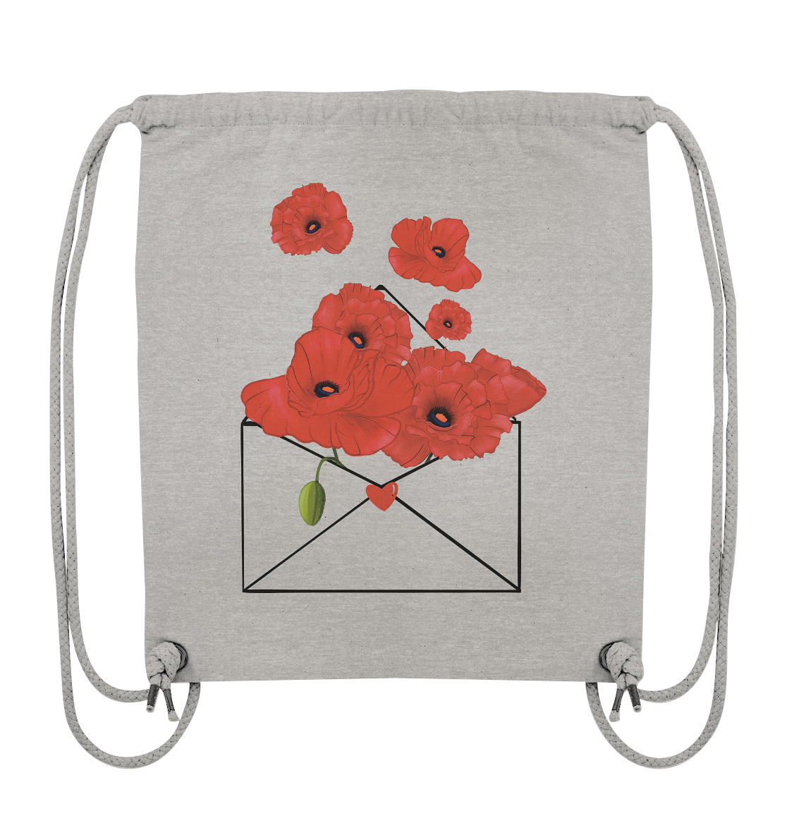 Gym-Bag mit Mohnblumen
