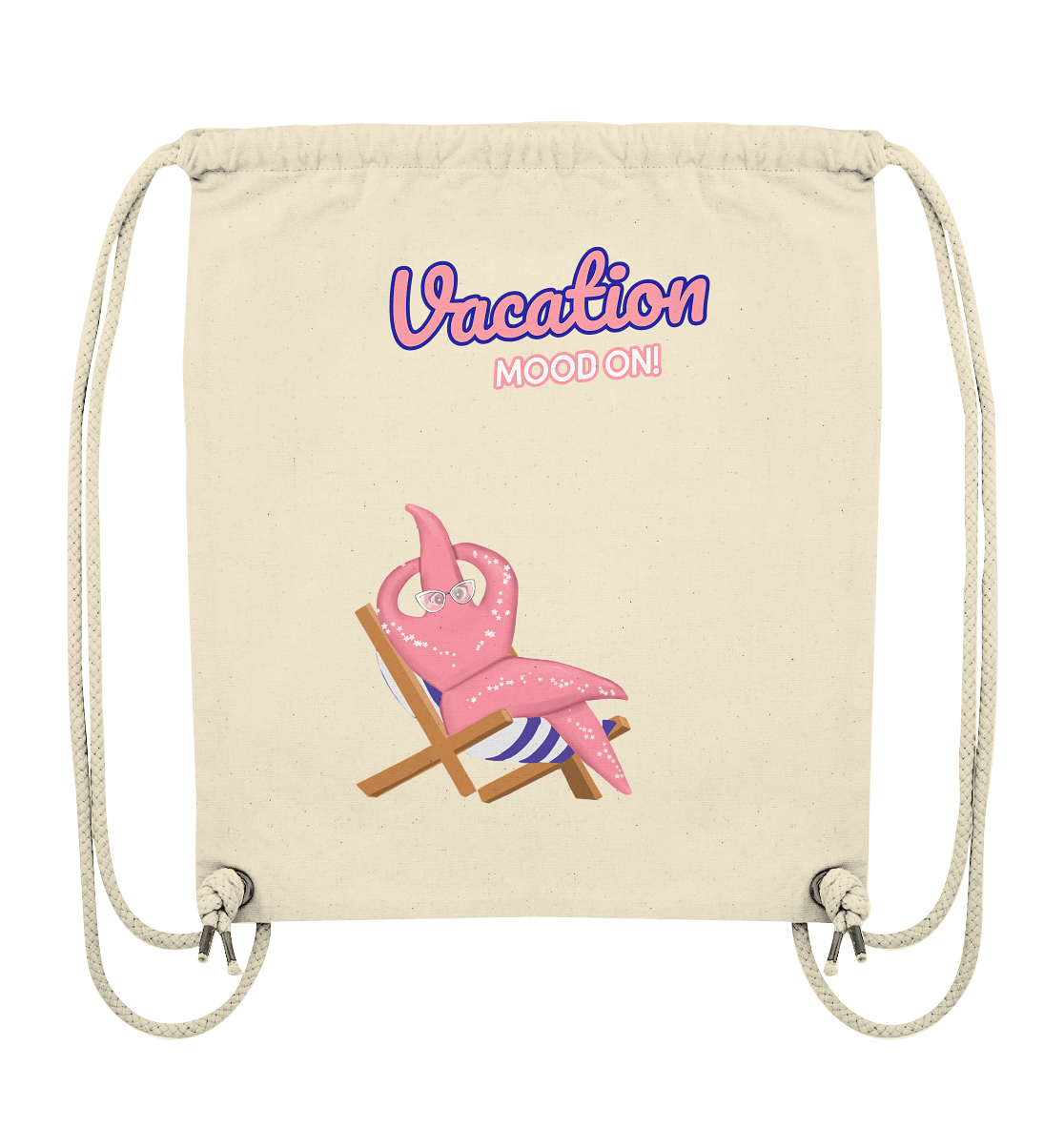 Rucksack mit Seestern "Vacation Mood on!"