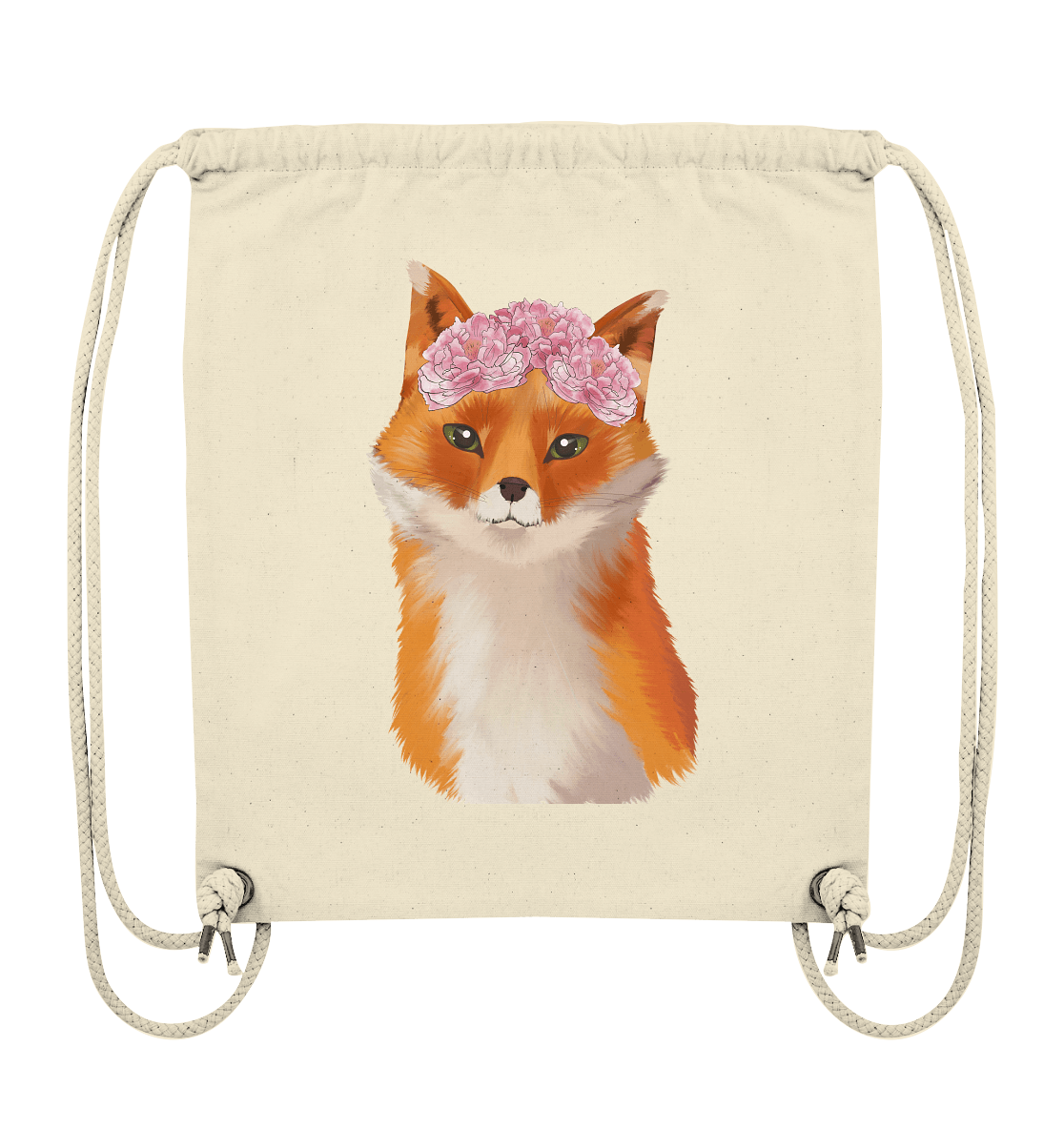 Rucksack Fuchs mit Blumen
