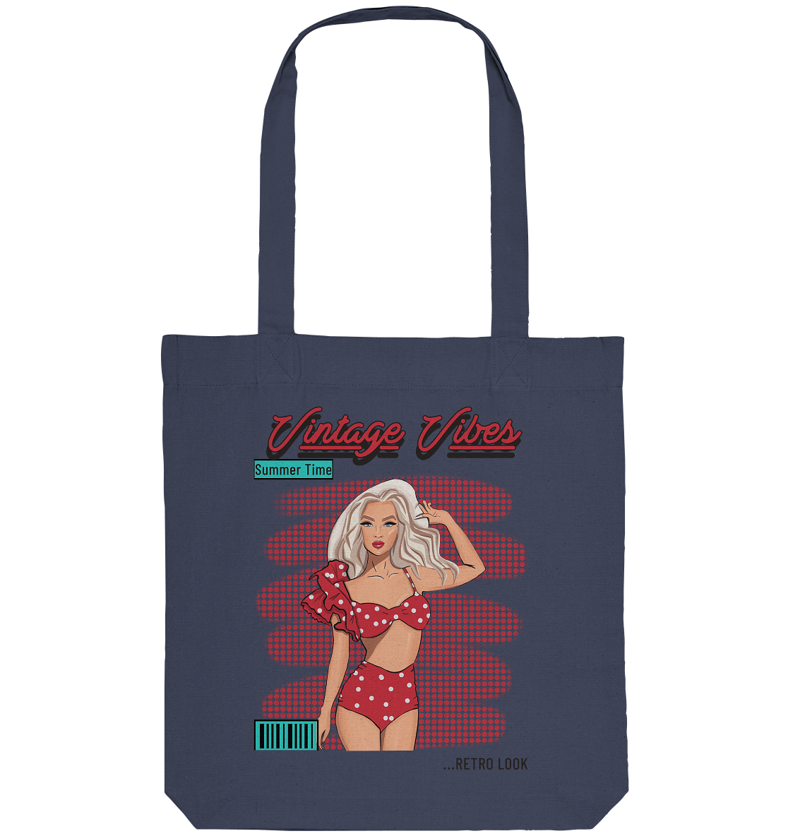 Retro Tote Bag Stofftasche