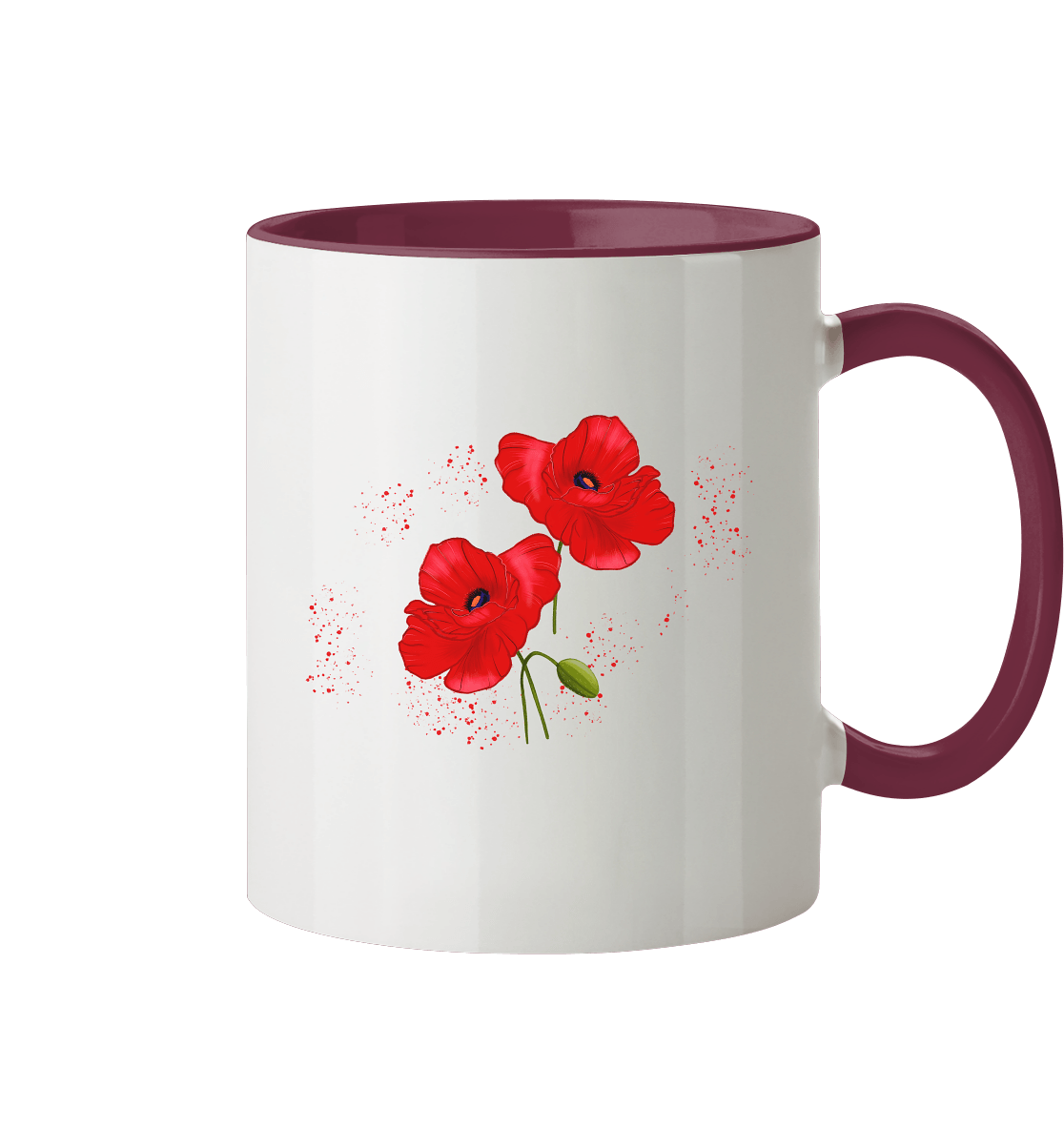 Tasse Mohnblumen