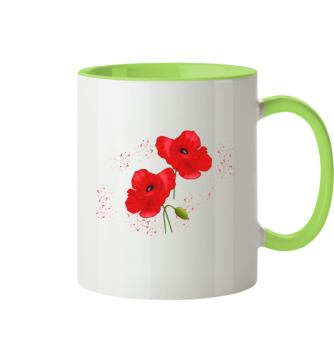 Tasse Mohnblumen