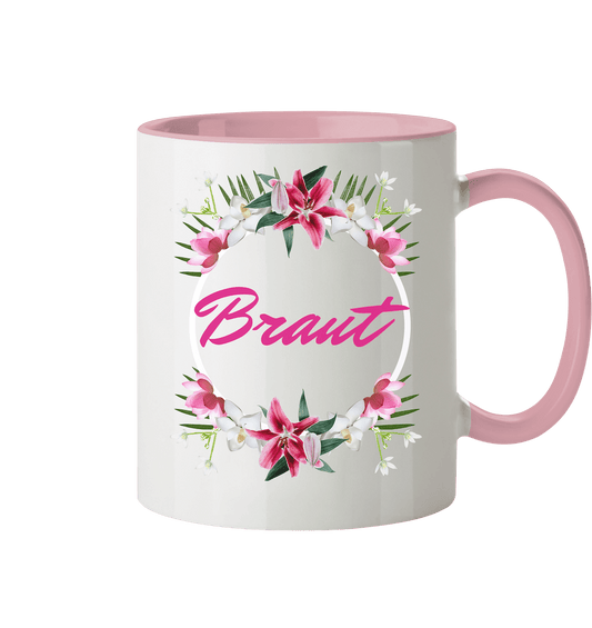 Junggesellenabschied Tasse mit Beschriftung "Braut“