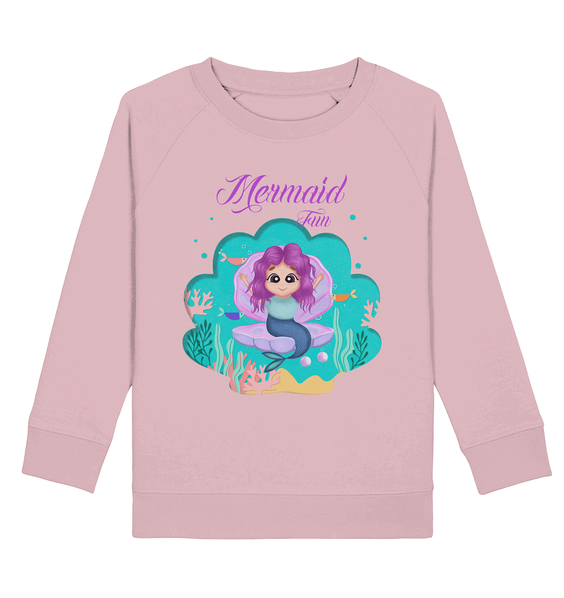 Meerjungfrau Sweatshirt Mermaid Fun arielle als baby Meerjungfrau cartoon bloominic Sweatshirt in rosa