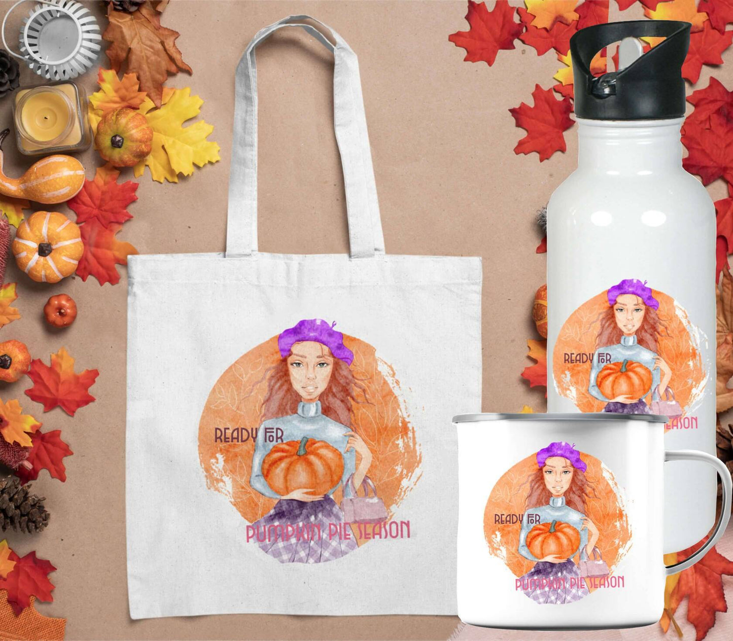 Baumwolltasche "Ready for Pumpkin Pie Season"