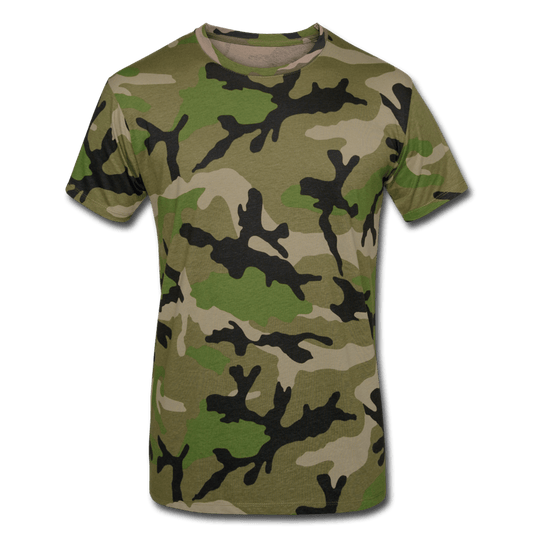Herren Camouflage Shirt Personalisierbar - Grün camouflage