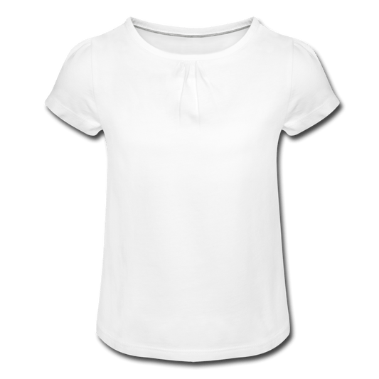 Mädchen T-Shirt Personaliesierbar - Weiß