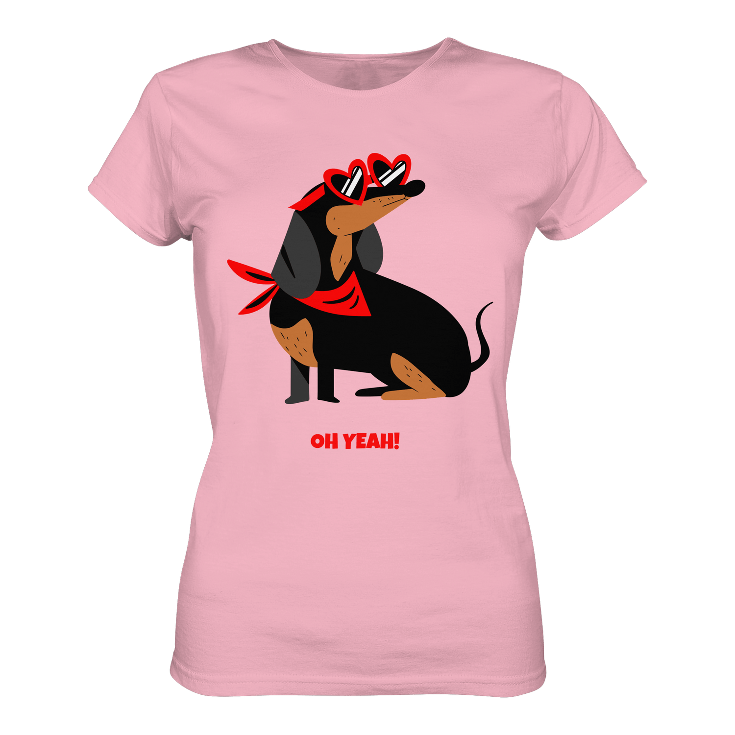 Damen T-Shirt mit Dachs Hund