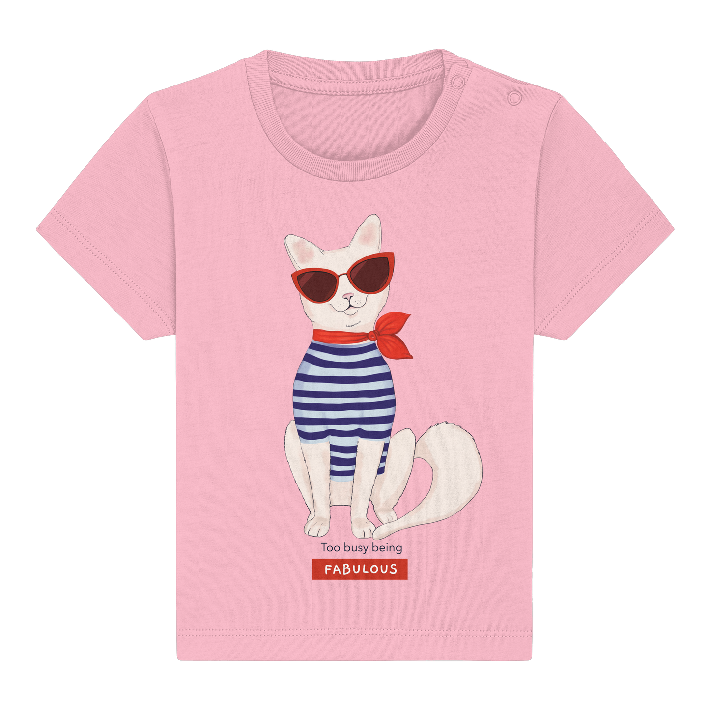 Baby T-Shirt mit Katze