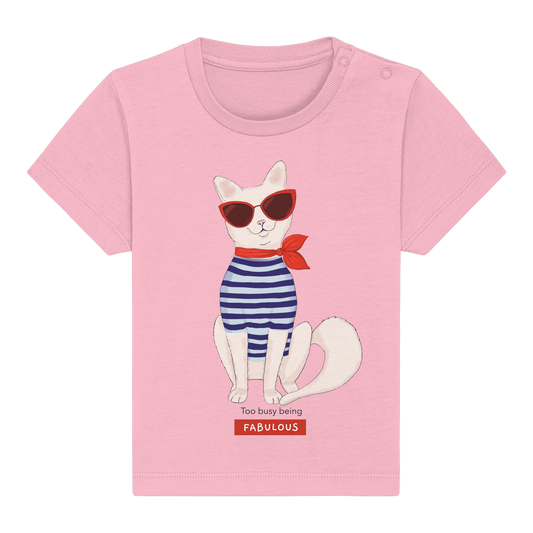 Baby T-Shirt mit Katze