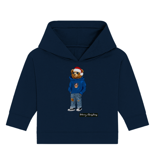 Baby-Teddy-Baer-Weihnachtspullover-Hoodie-navy-blau