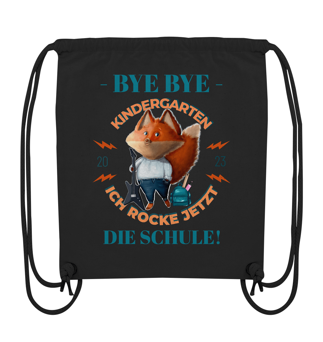 Bye-Bye-Kindergarten-ich-rocke-jetzt-die-schule-2023-Turnbeutel-schwarz