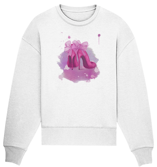 Oversize Sweatshirt Aquarell Heels mit aquarell Muster Print