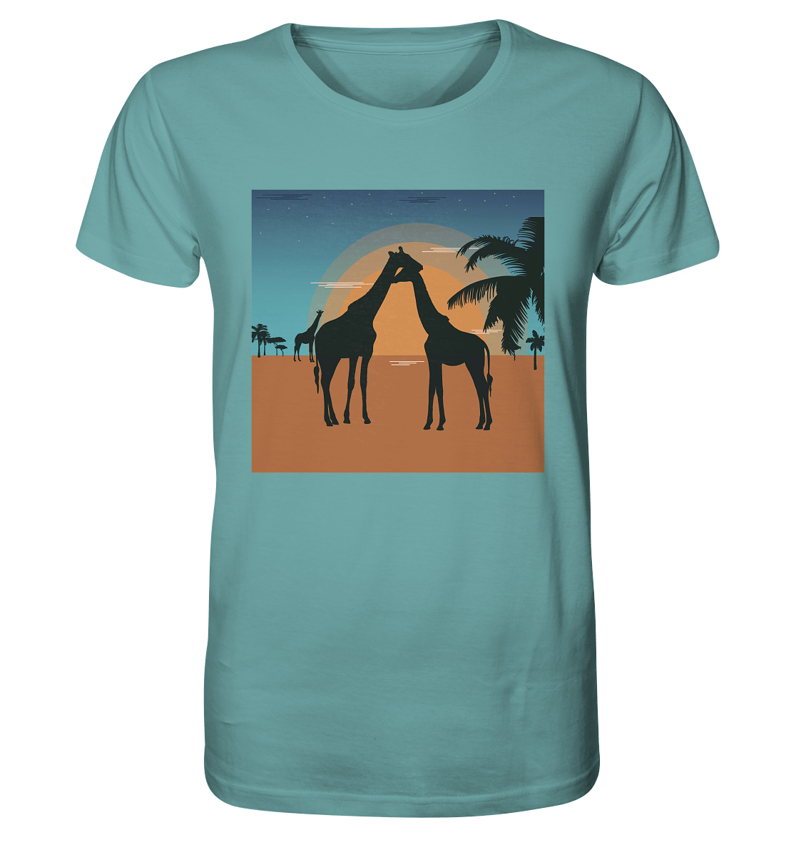 Herren T-Shirt mit Giraffen Design mit Giraffen Print