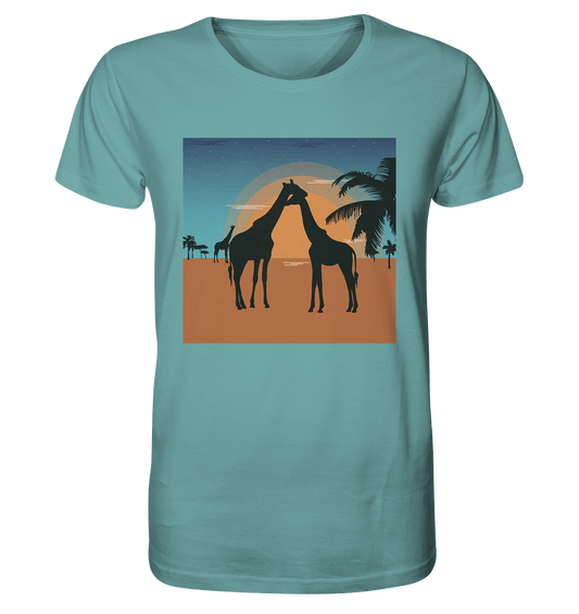 Herren T-Shirt mit Giraffen Design mit Giraffen Print