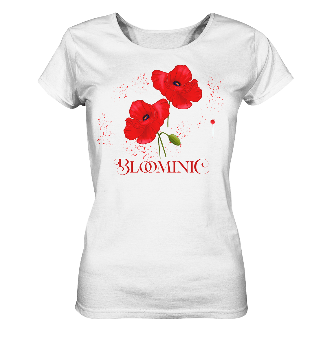 Mohnblumen-Damen-T-Shirt-in-weiss-mit-roten-handgezeichneten-FloraleMuster-Mohnblumen-Shirt-Bloominic