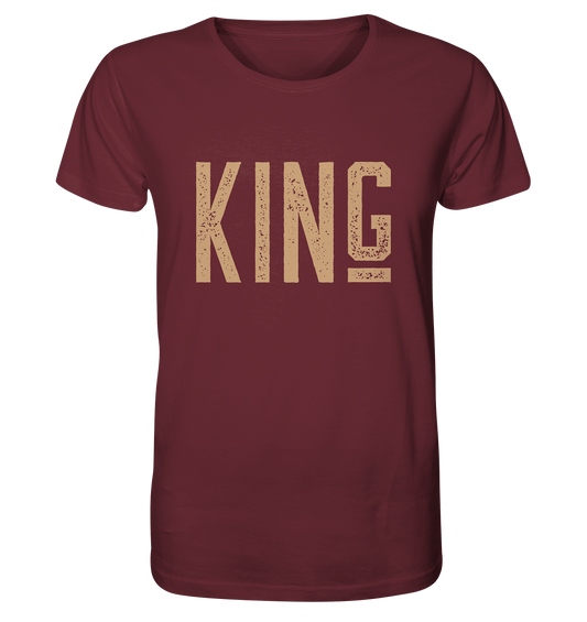 Partnerlook King T-Shirt für das Familienoutfit oder Partnerlook Herren couple goals king & QueenT-Shirt
