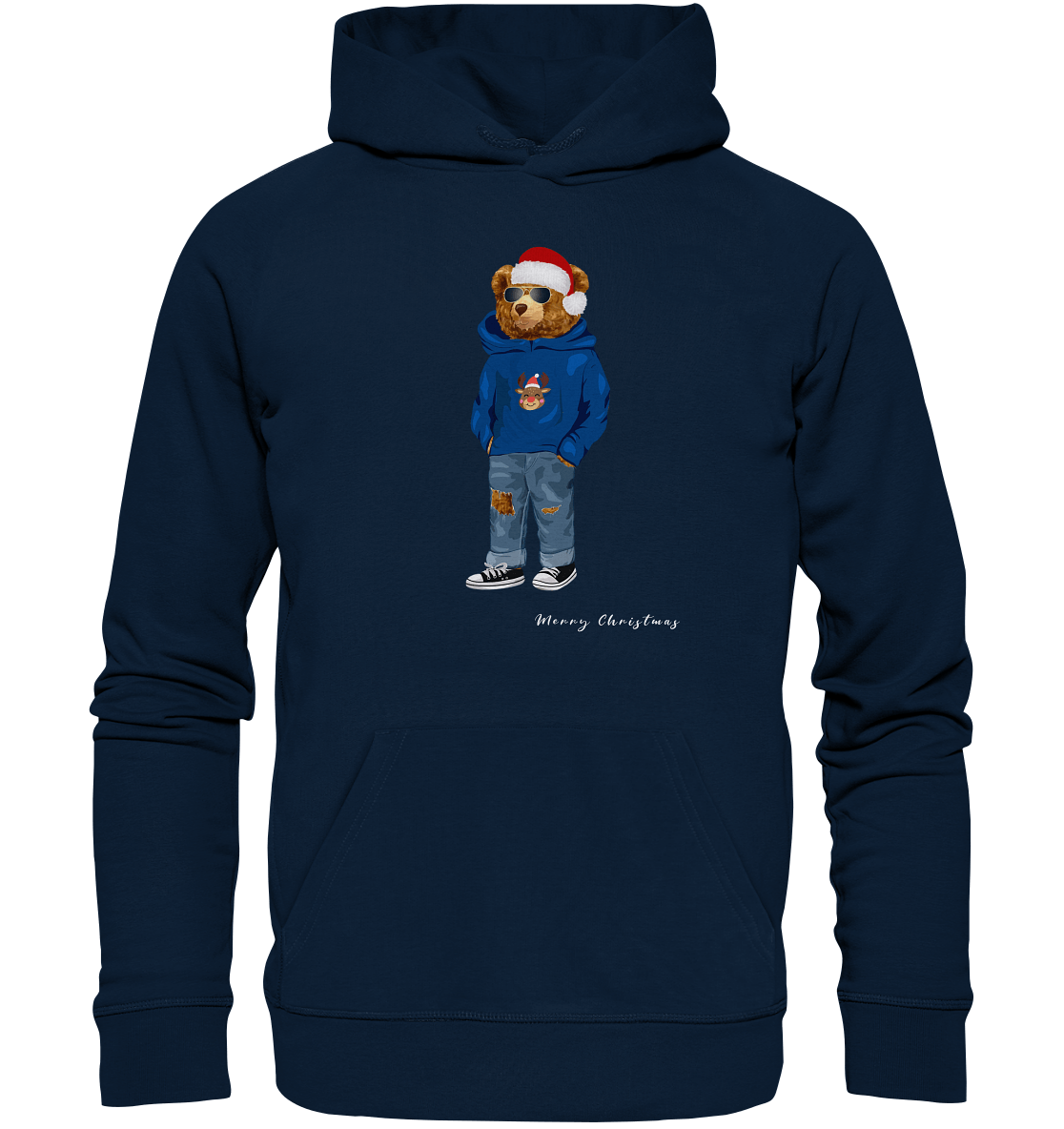 Teddybaer-Pullover-Hoodie-Weihnachtspullover-navy-blau-xmas-pulli