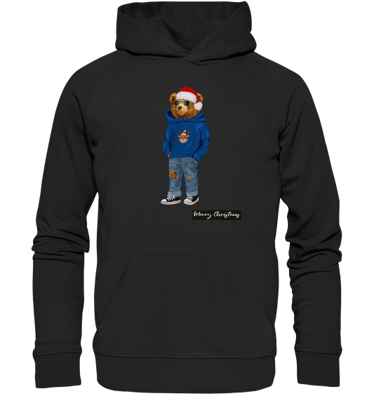 Teddybaer-Pullover-Hoodie-schwarz-weihnachtspullover-BLOOMINIC