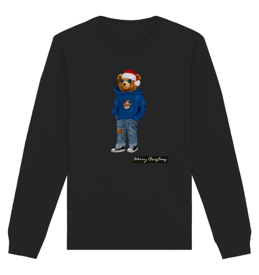 Teddybaer-Pullover-Sweatshirt-Weihnachtspullover-schwarz