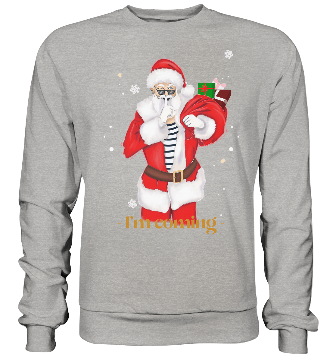 Weihnachsmann-sweatshirt-in-grau