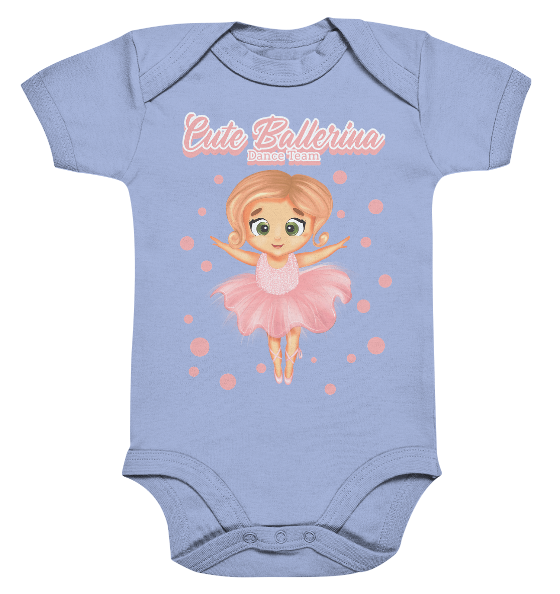 kleine Ballerina Cartoon Baby Strampler