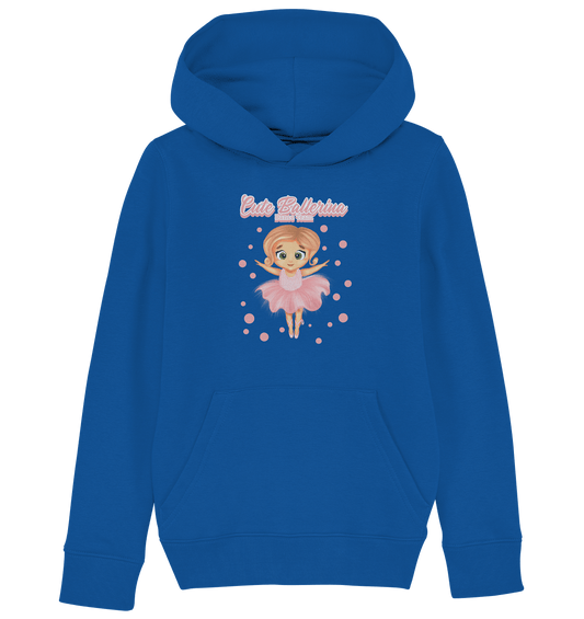 kleine Ballerina Kinder Kapuzenpullover mit handgezeichneten Ballerina Cartoon