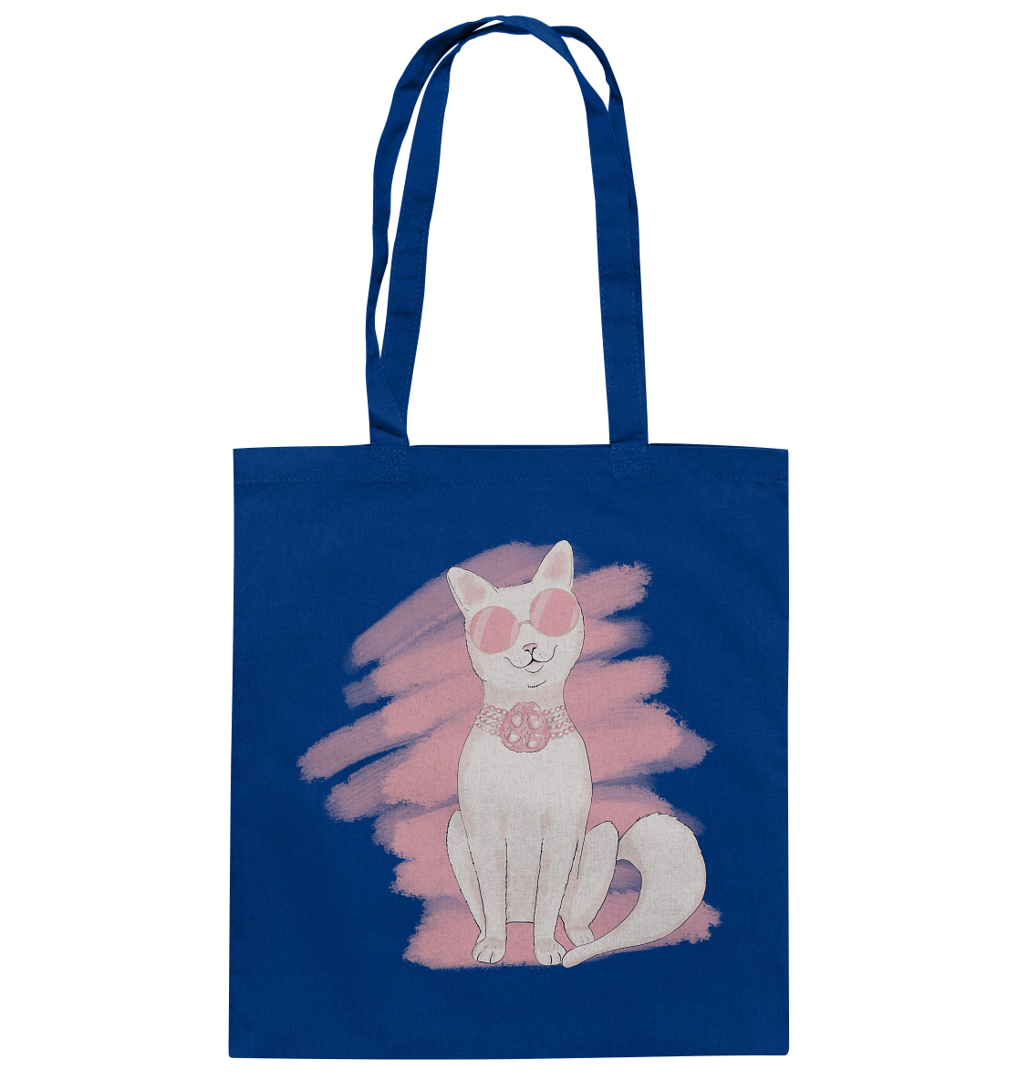 Baumwolltasche Fashion Katze in rosa