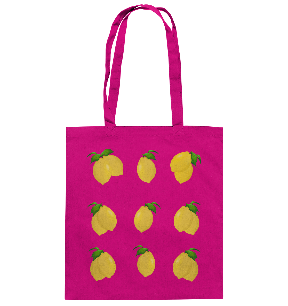 Stylische Baumwolltasche mit Zitronenmuster
