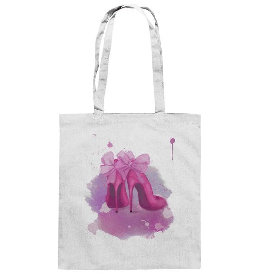 Baumwolltasche mit handgezeichneten Aquarell Heels Design