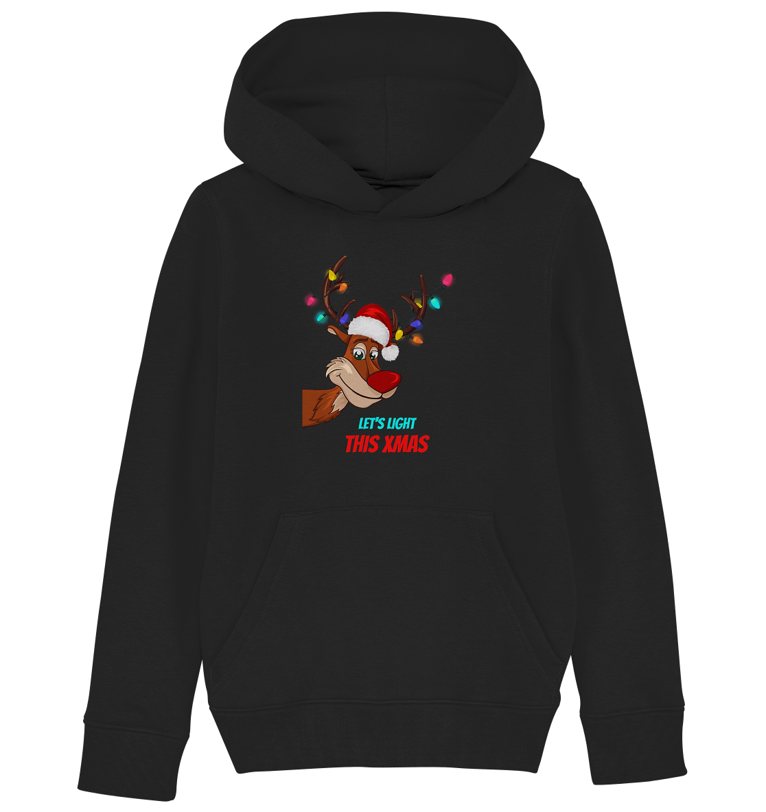 Rudolph-Pullover-Kinder-Weihnachtspullover-lets-light-this-xmas-schwarz