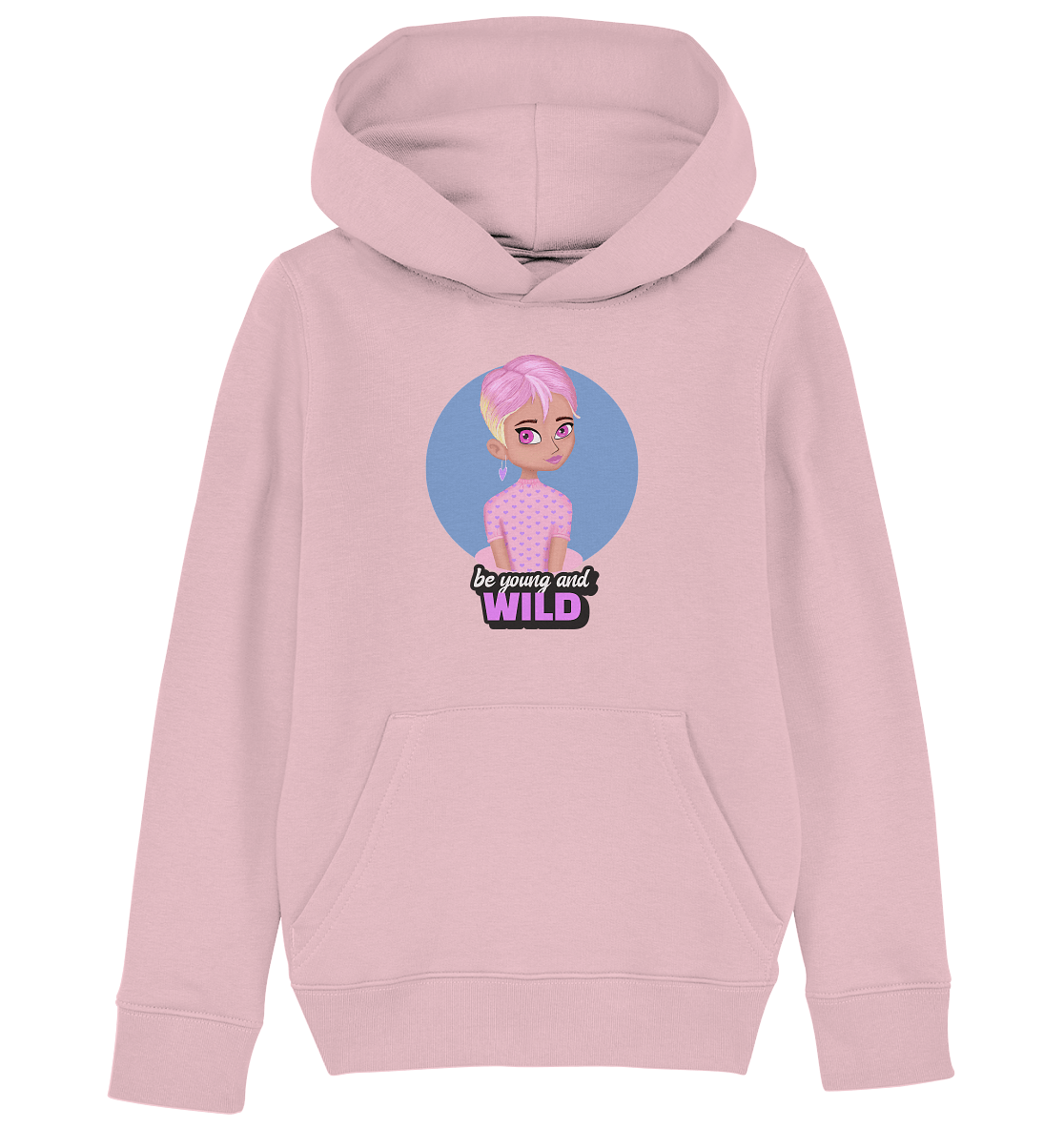 Cartoon Girl in Rosa Kinder Hoodie Mädchen Hoodie mit Cartoon character in rosa