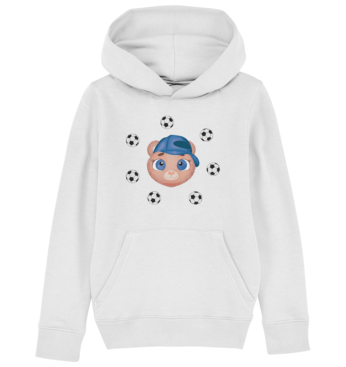 Champs hoodie Kinder Kapuzenpulli mit Bärchen und Fußball