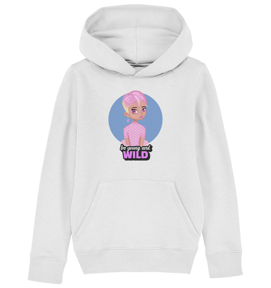 Cartoon Girl in Rosa Kinder Hoodie Mädchen Hoodie mit Cartoon character