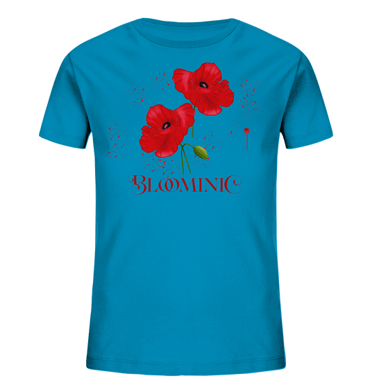 Mohnblumen Kinder T-Shirt Bloominic red poppy, rote Mohnblumen Bloominic T-Shirt Mädchen