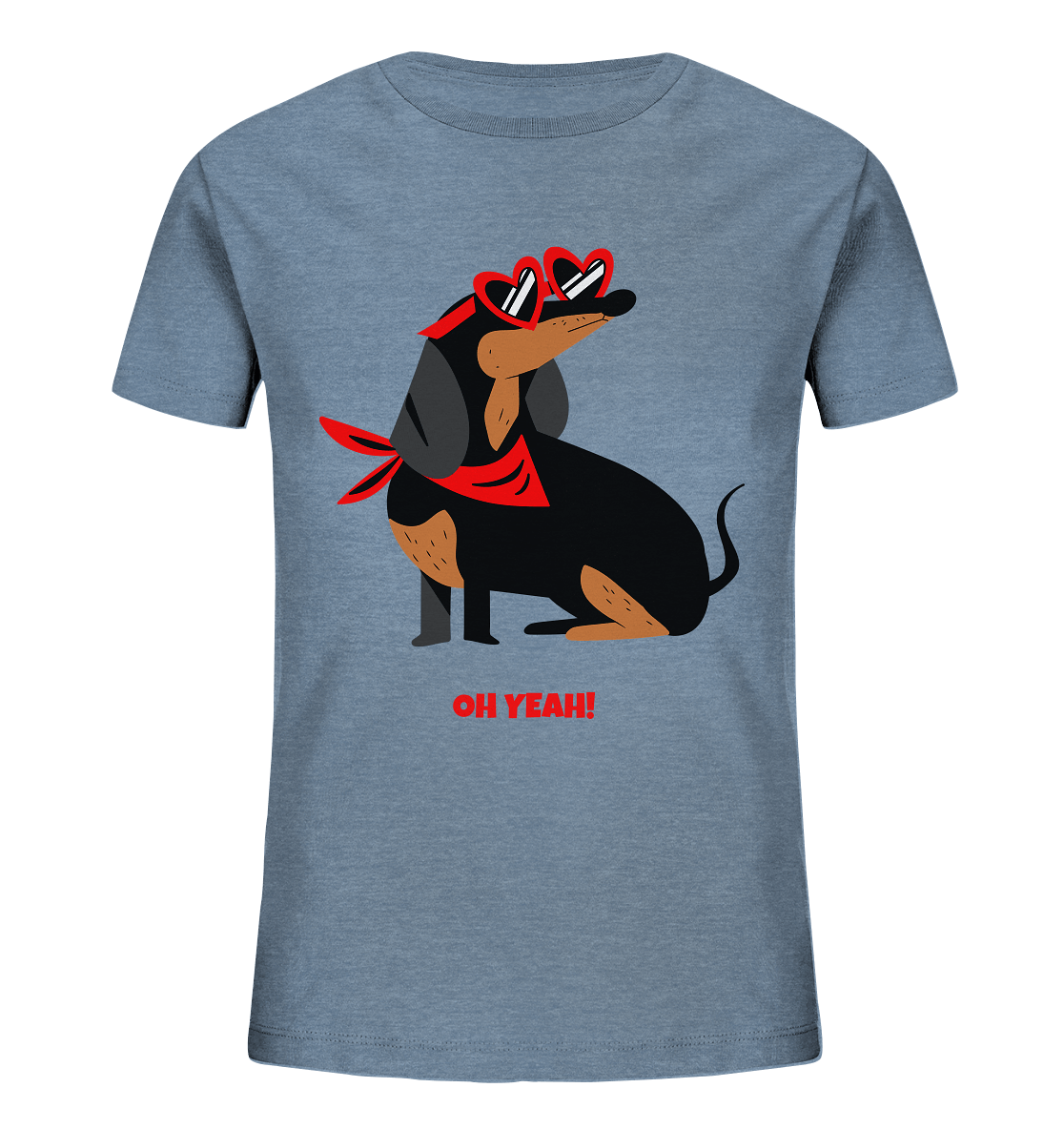 Kinder T-Shirt mit Dackel Hund Print