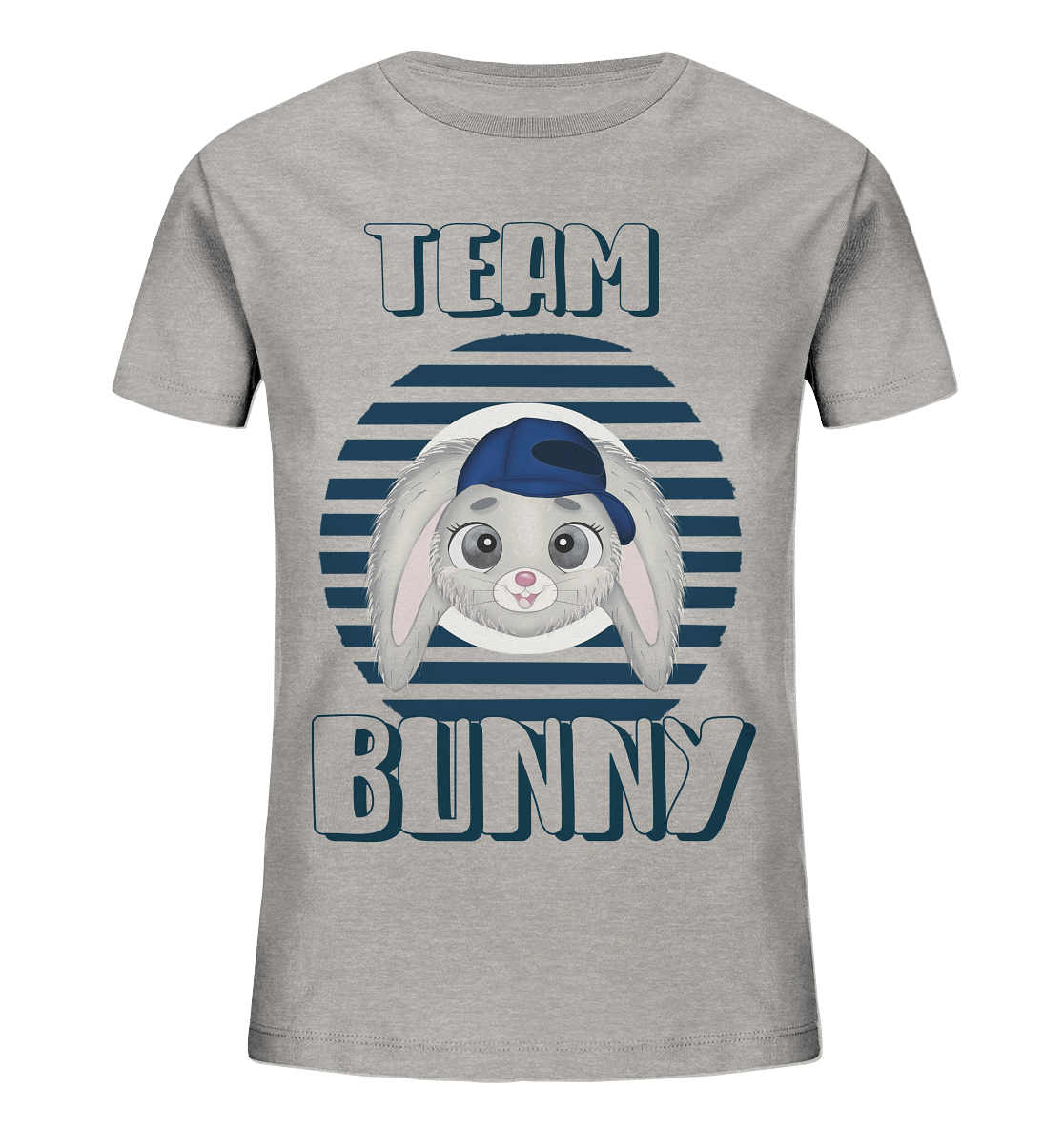 Maritime Shirt Hase Team Bunny blau Streifen Kinder Shirt mit Hase 