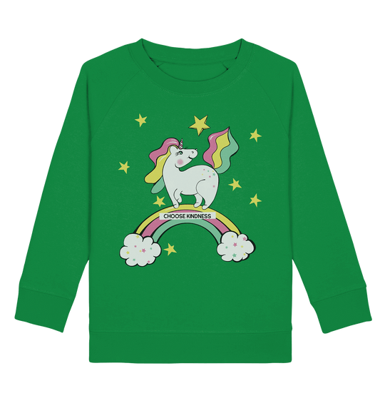 Einhorn Sweatshirt mit einem Einhorn Pferdchen auf dem Regenbogen