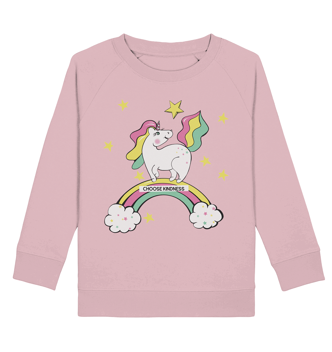 Einhorn Sweatshirt Unicorn choose kindness Sweatshirt in rosa