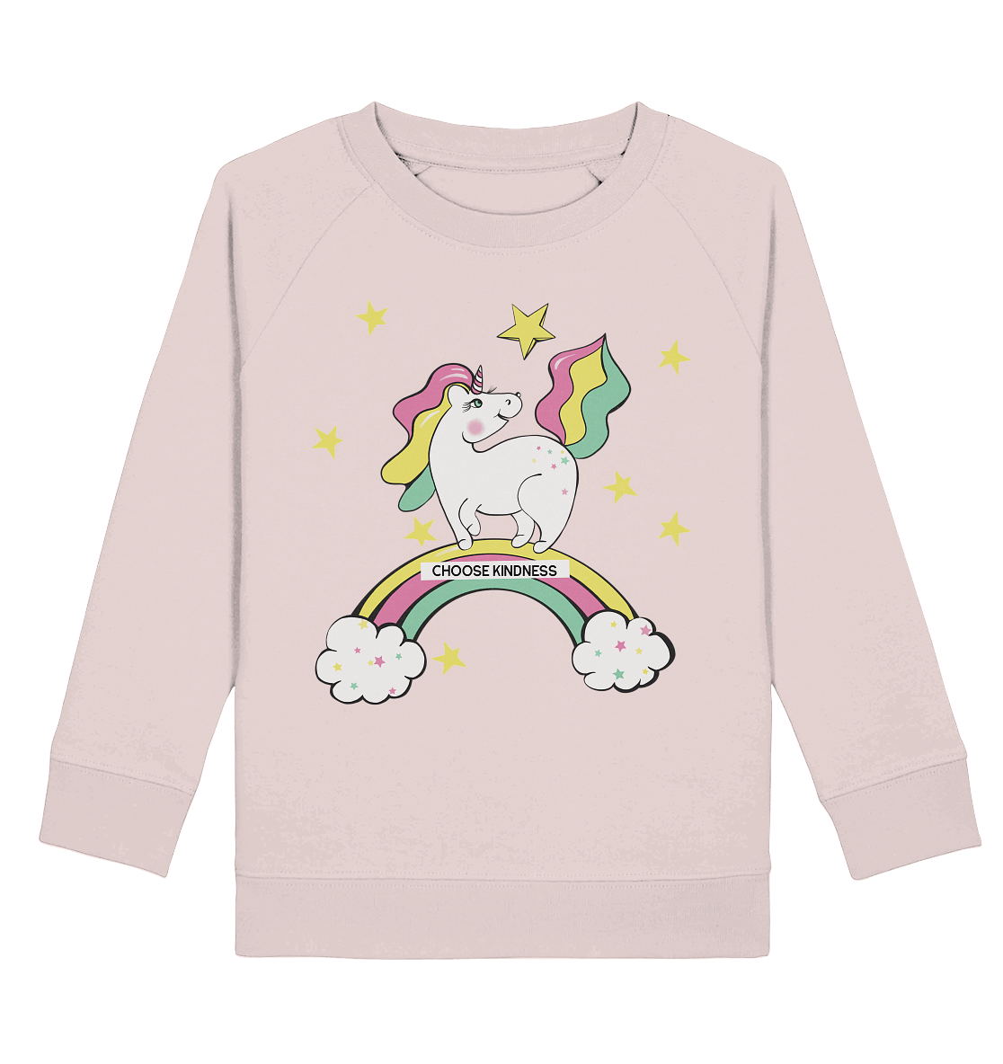 Einhorn Sweatshirt Unicorn choose kindness sweatshirt in rosa