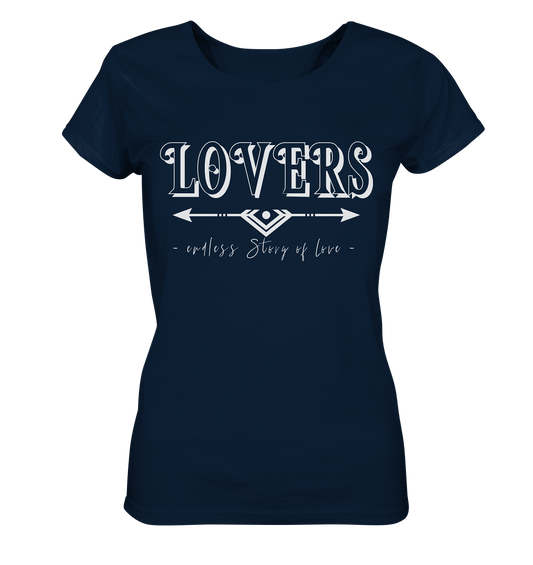 LOVERS endless story of Love T-Shirt Damen familien partnerlook Lovers couple goals t shirt damen in navy blau lovers t-shirt  