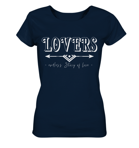 LOVERS endless story of Love T-Shirt Damen familien partnerlook Lovers couple goals t shirt damen in navy blau lovers t-shirt