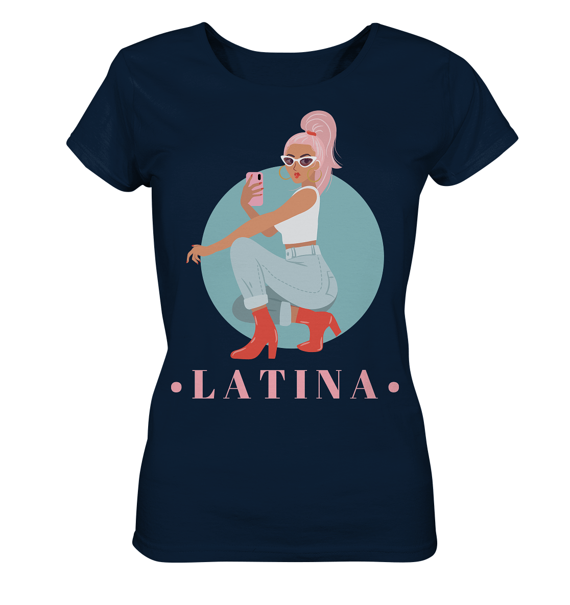 Latina Damen Shirt in navy blau