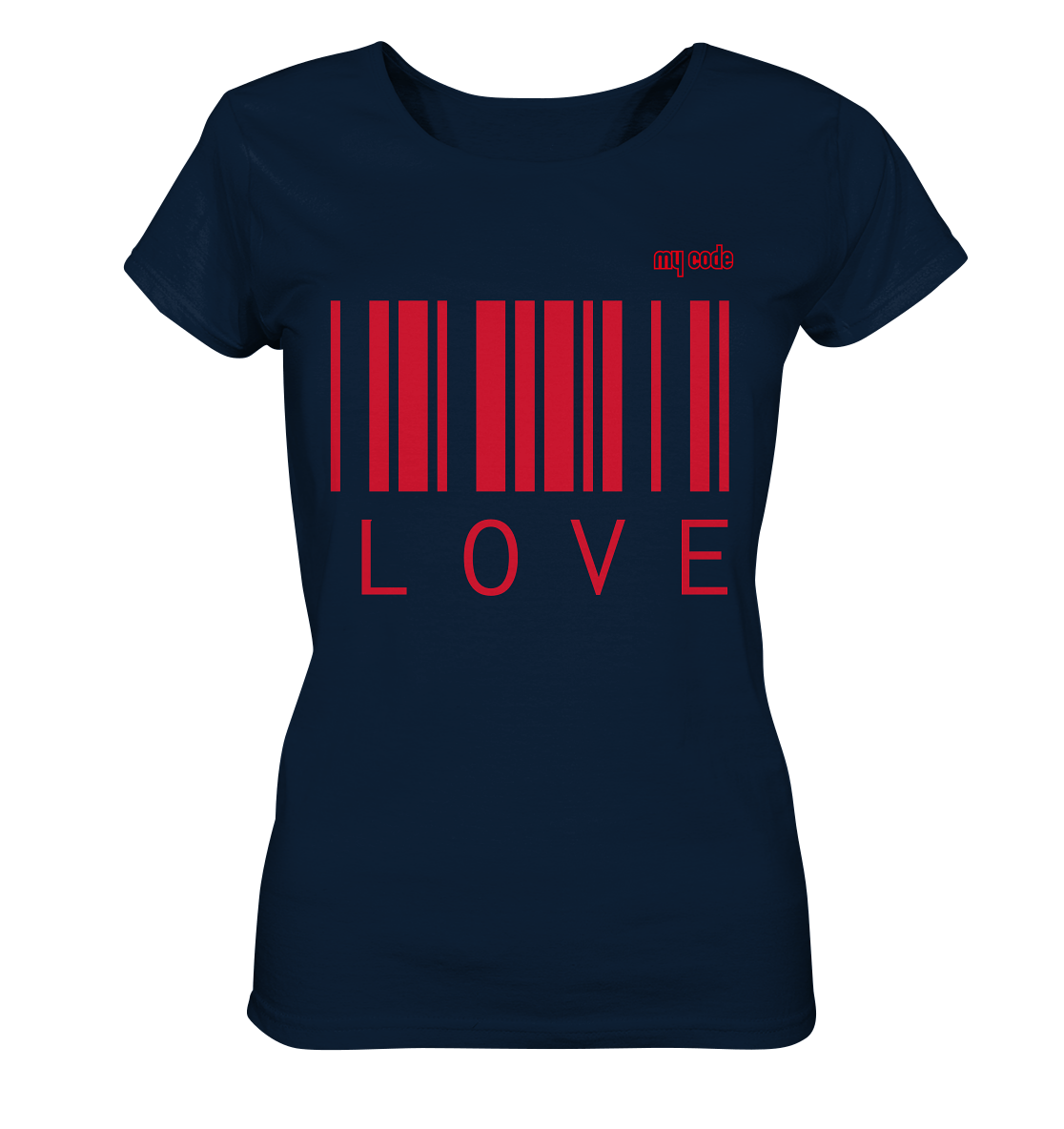 My code Love Statement Shirt in navy