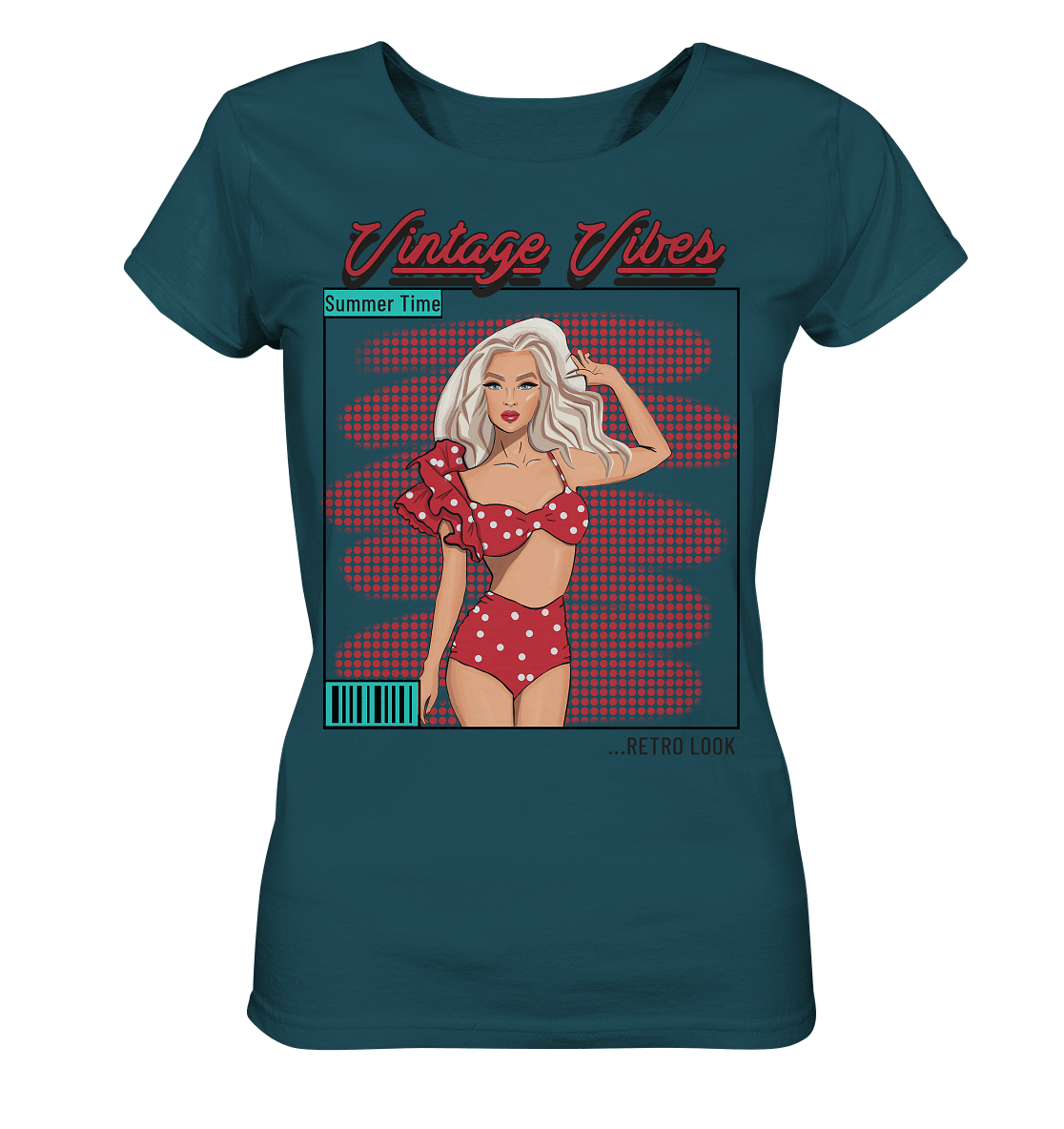 Retro Shirt in Stargazer Vintage Vibes Comic Pop Girls  Rockabilly 