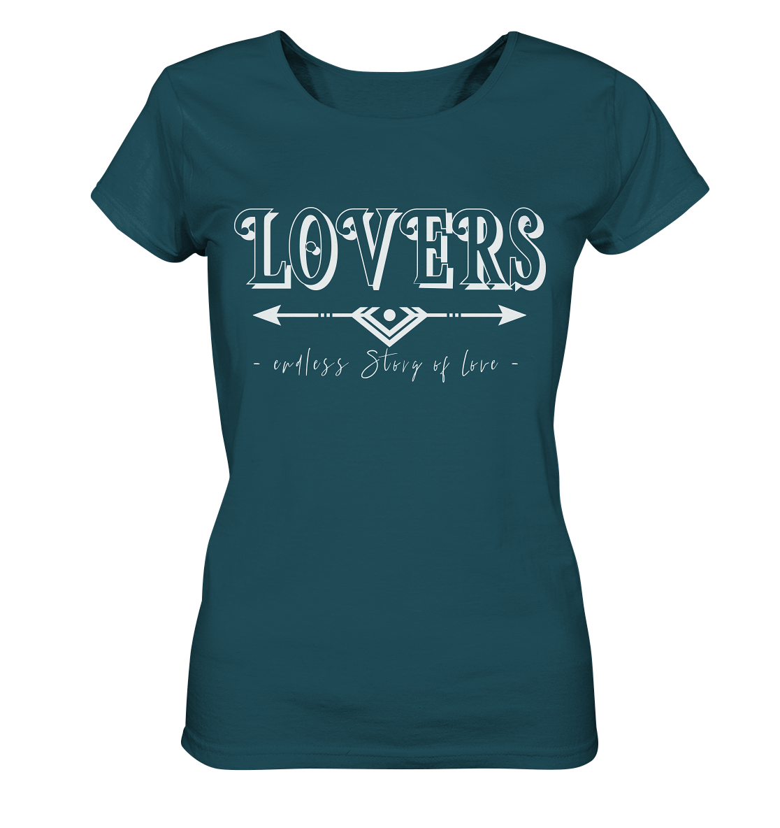 LOVERS endless story of Love T-Shirt Damen Lovers statemen t shirt