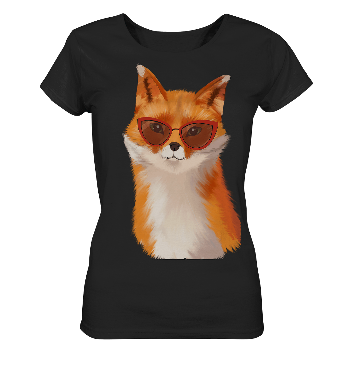 Fuchs mit Sonnenbrille Damen T-Shirt