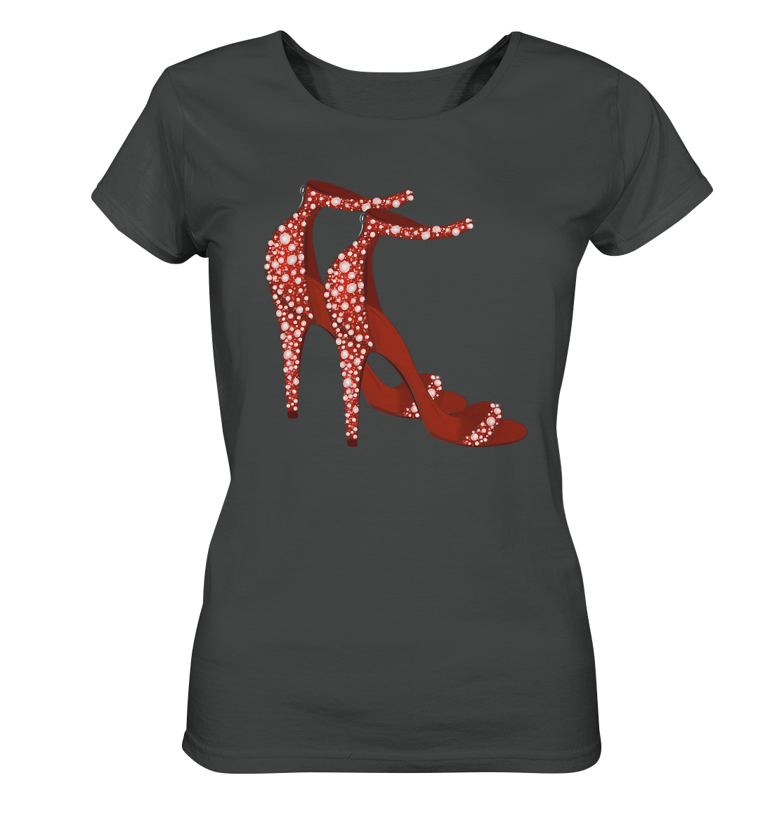 Red Heels Damen T-Shirt mit Fashion-Design in antrazit