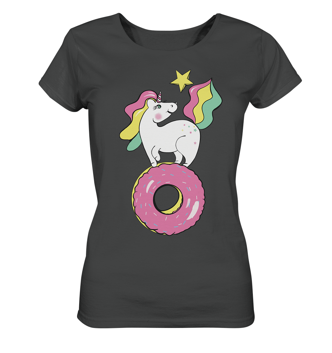 einhorn t shirt Unicorn Shirt in Schwarz